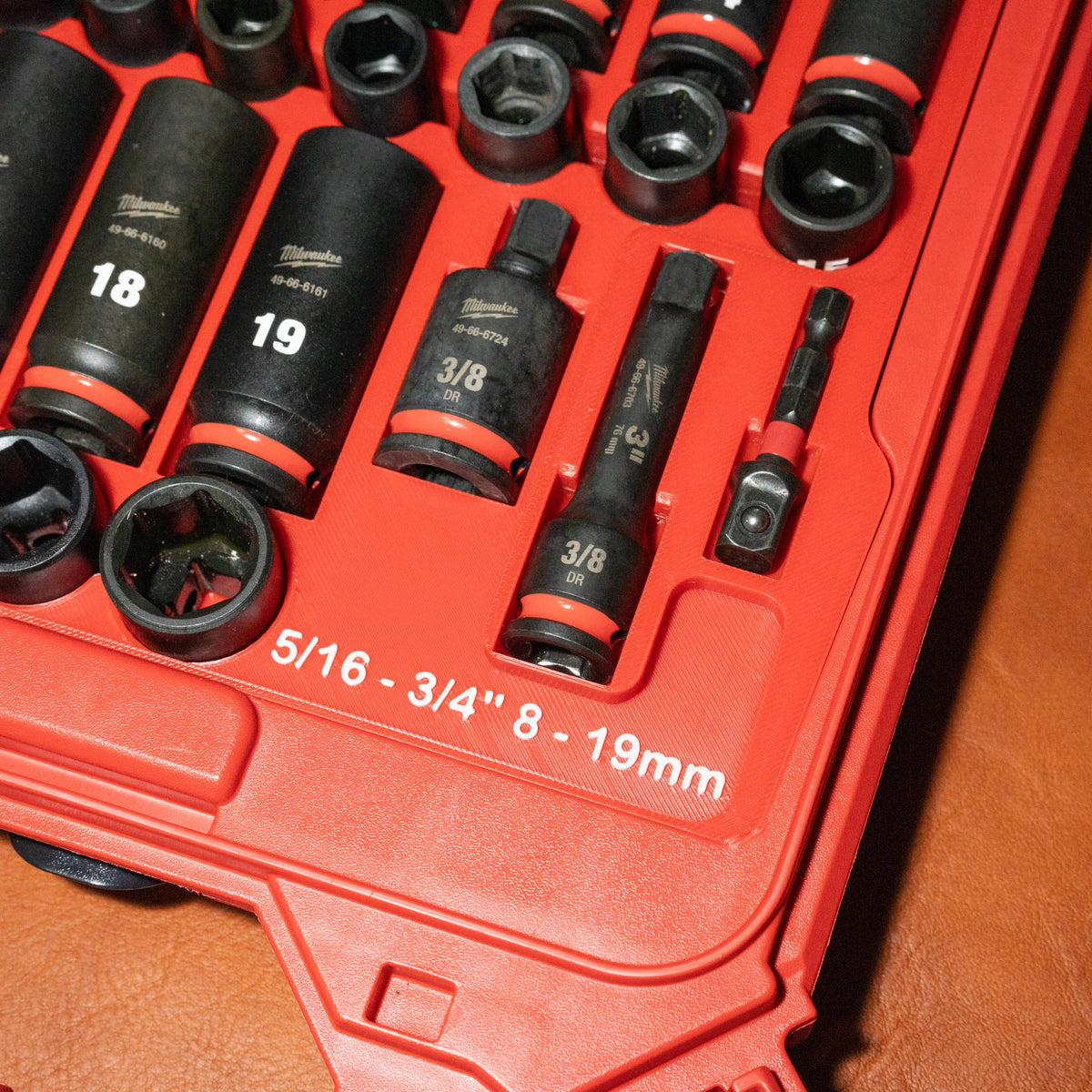 Milwaukee PACKOUT Insert for Shockwave 3/8" Socket Set