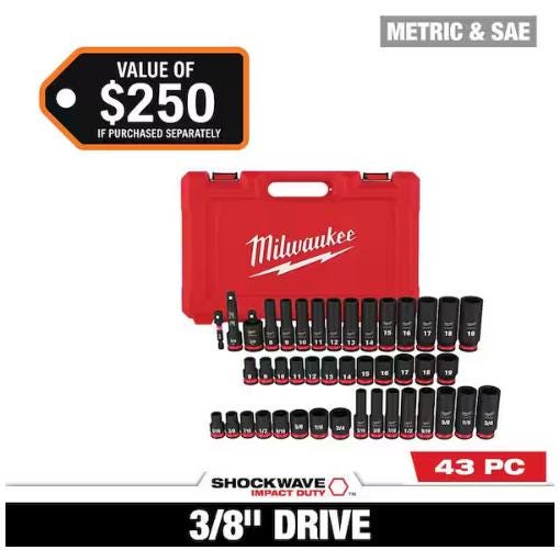 Milwaukee PACKOUT Insert for Shockwave 3/8" Socket Set