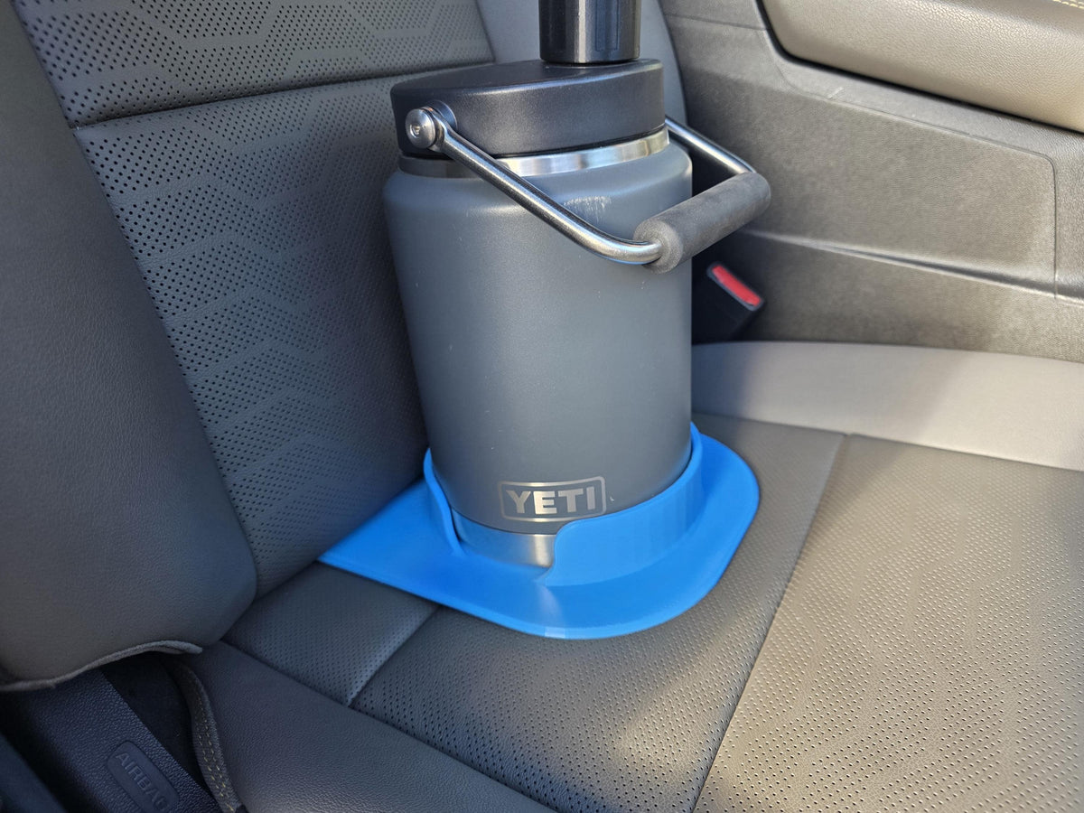 YETI 1/2 Gallon Car Seat Holder Insert, Truck Seat Gap Bottle Stabilizer, No Roll Water Jug Mount
