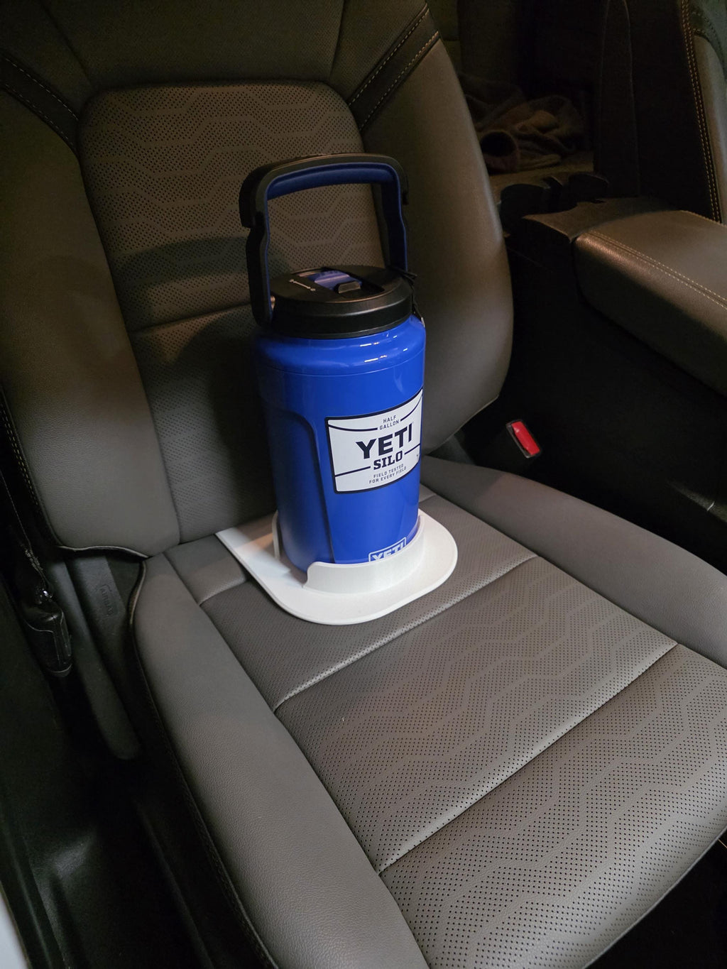 YETI 1/2 Gallon Car Seat Holder Insert, Truck Seat Gap Bottle Stabilizer, No Roll Water Jug Mount