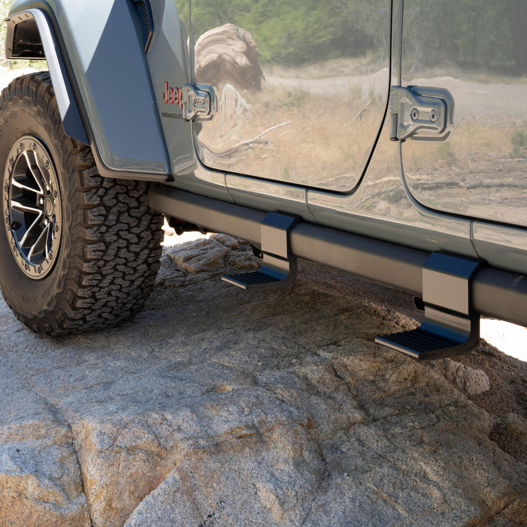 2" Drop Jeep Wrangler / Gladiator Rock Slider Snap On Step