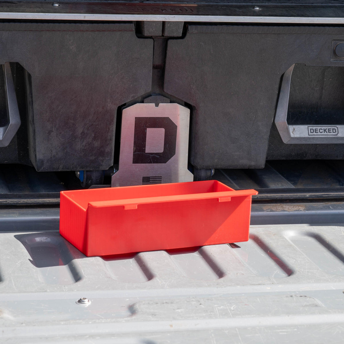 Decked Drawer Rail Tray Organizer, Fits Decked Truck Bed Drawer System, Flagging Tape and Tool Holder Insert, 9.75x4 Inch