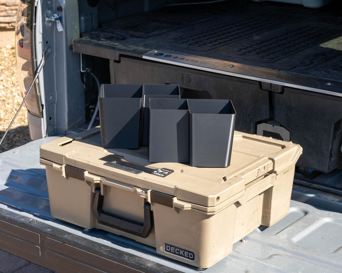 Decked HalfRack 32 Tool Box Organizer Bins, Divider Insert, Fits One or Both Sides, ABS