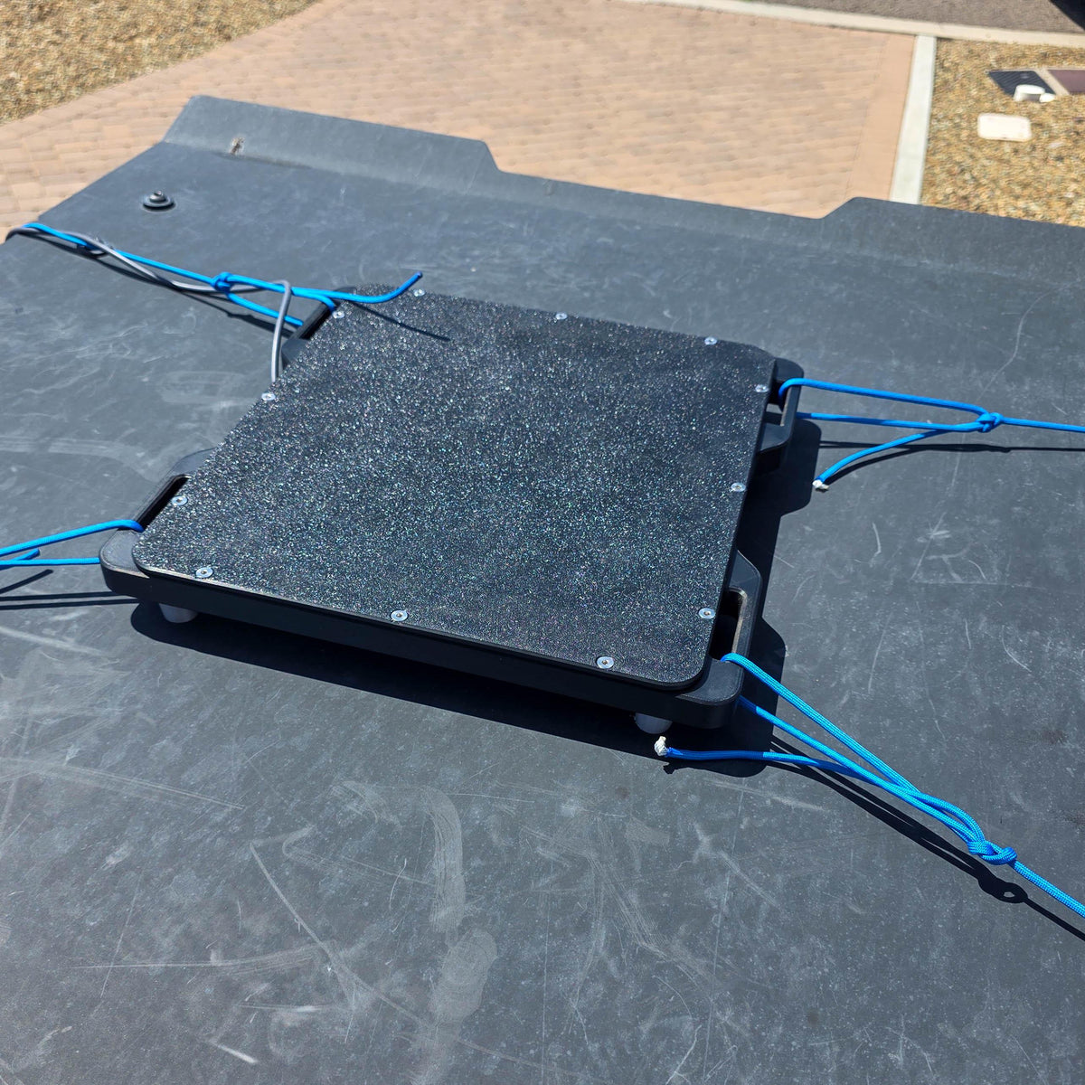 Starlink Mini Protective Mount | Weatherproof Enclosure with Corner Tie Downs for Roof RV Camper Van