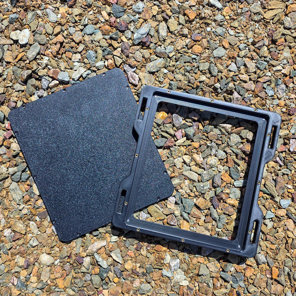 Starlink Mini Protective Mount | Weatherproof Enclosure with Corner Tie Downs for Roof RV Camper Van