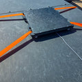 Starlink Mini Protective Mount | Weatherproof Enclosure with Corner Tie Downs for Roof RV Camper Van