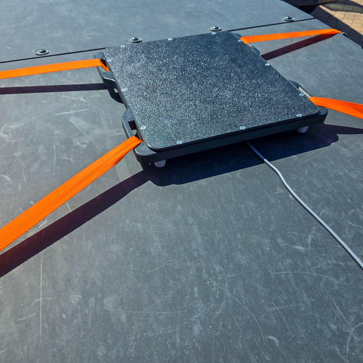 Starlink Mini Protective Mount | Weatherproof Enclosure with Corner Tie Downs for Roof RV Camper Van