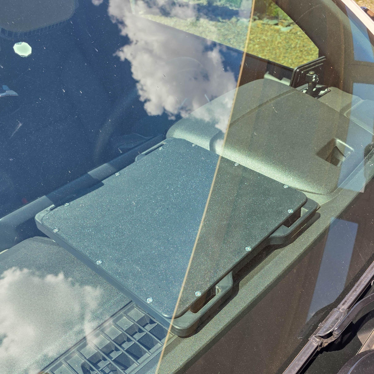 Starlink Mini Protective Mount | Weatherproof Enclosure with Corner Tie Downs for Roof RV Camper Van