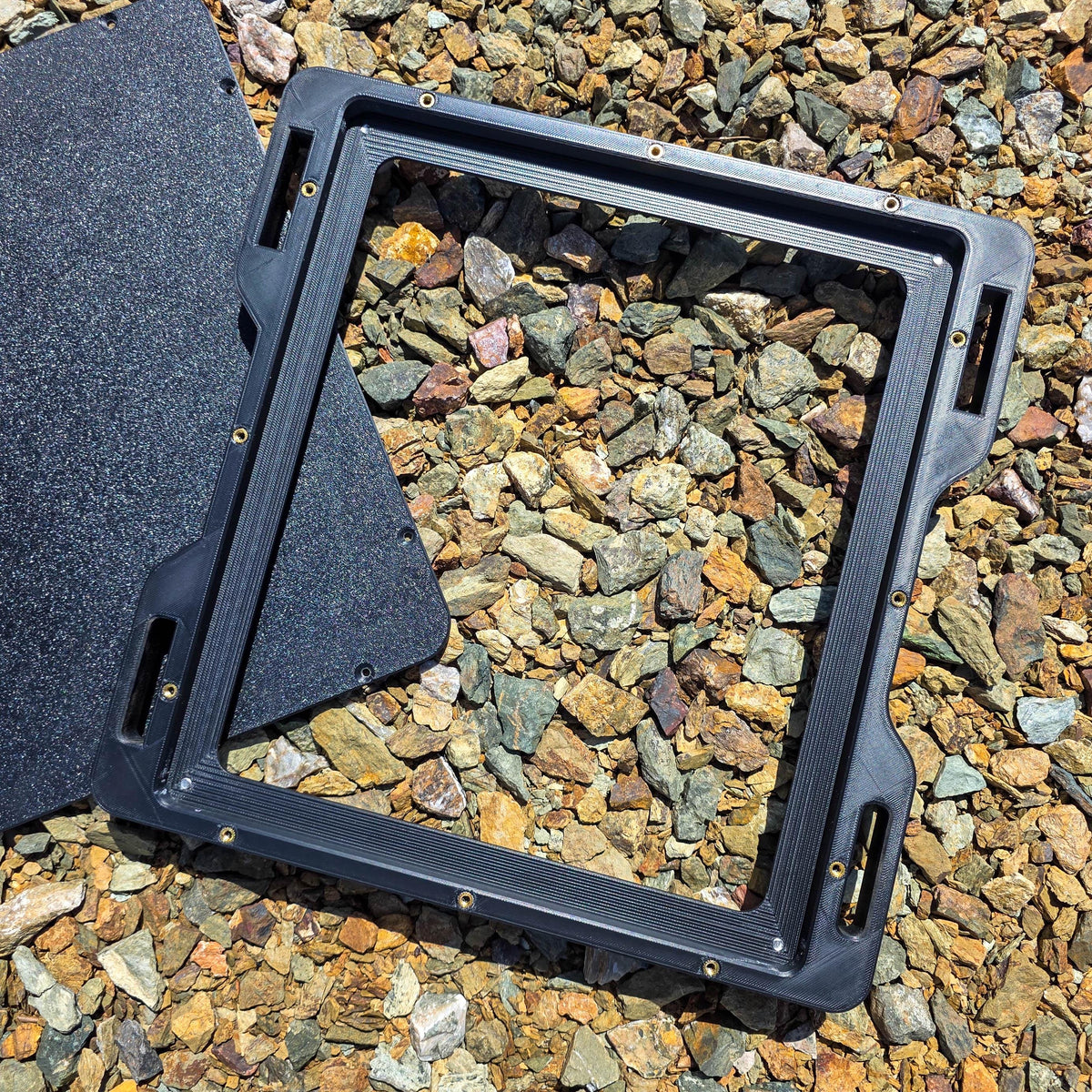 Starlink Mini Protective Mount | Weatherproof Enclosure with Corner Tie Downs for Roof RV Camper Van